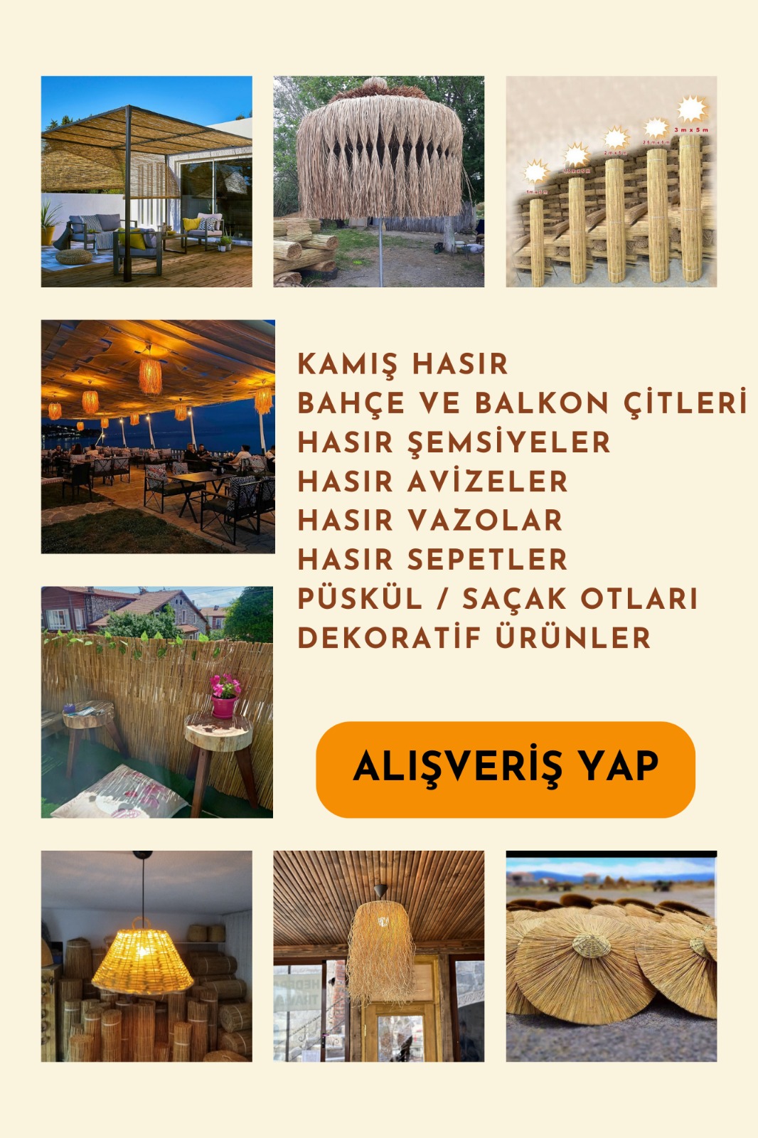 Hasır Evi Hasır Kamış
